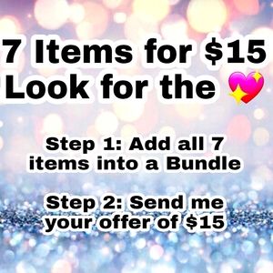 7 Items for $15 💖 Coming Soon!!!!